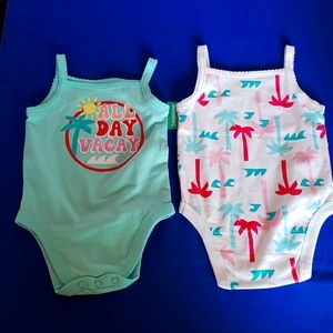 Baby girl set of two onesies